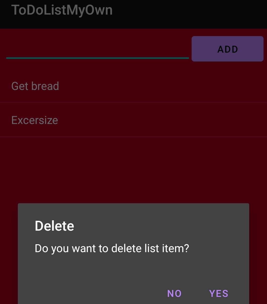 To do list